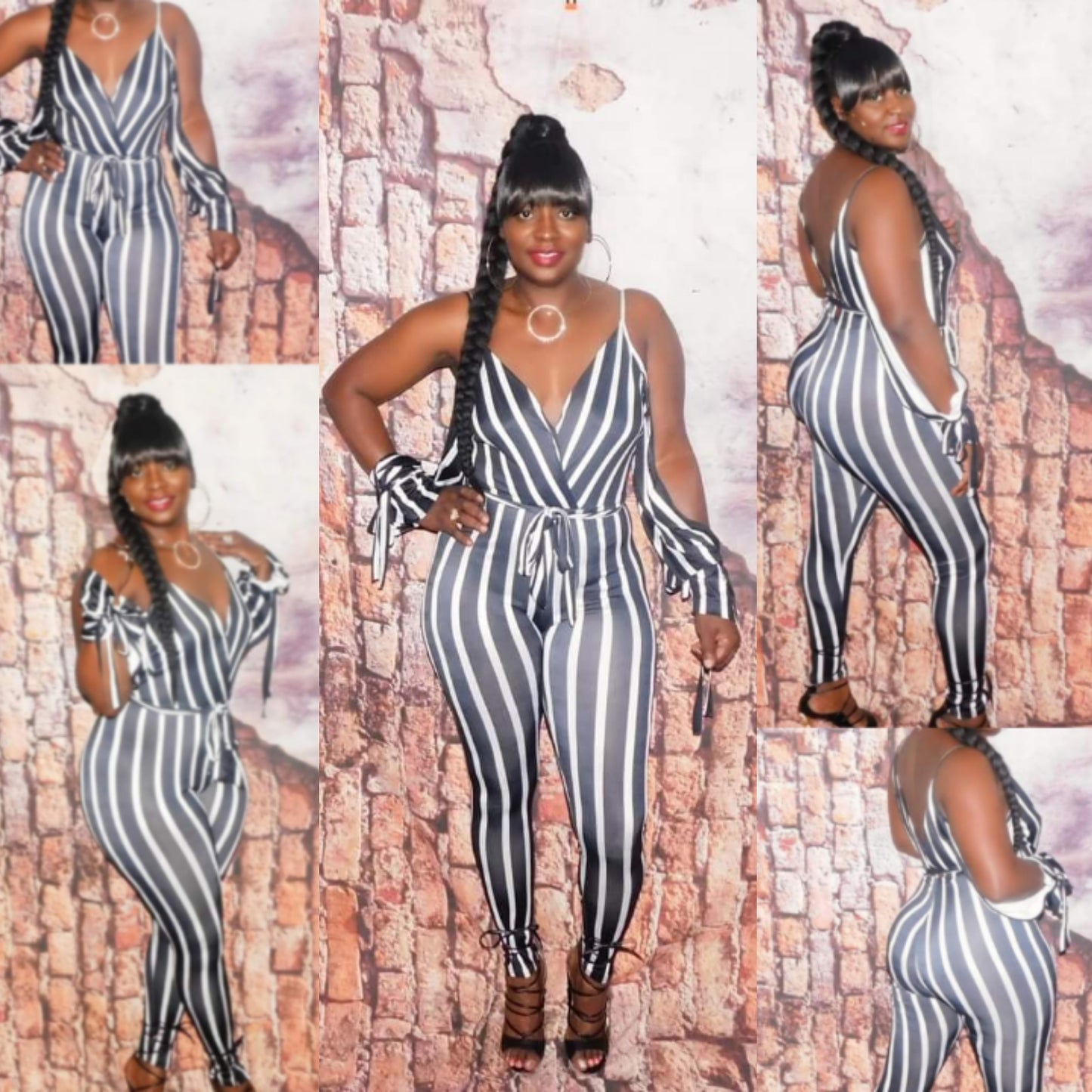 Moniece Stripey Bodysuit