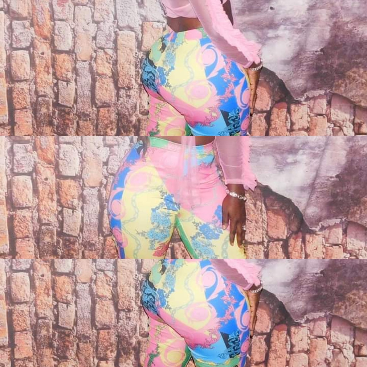 Paisley Print Tights