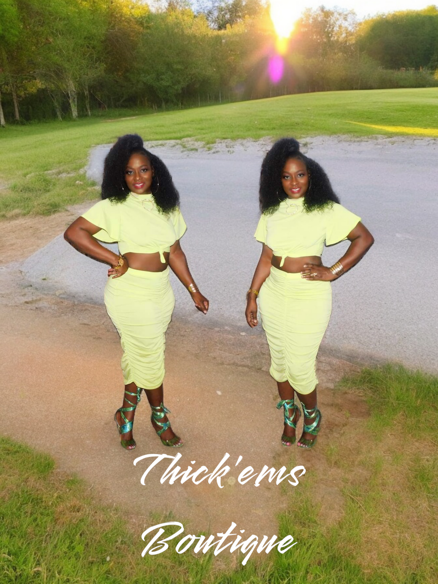 Kiwi Skirt Set