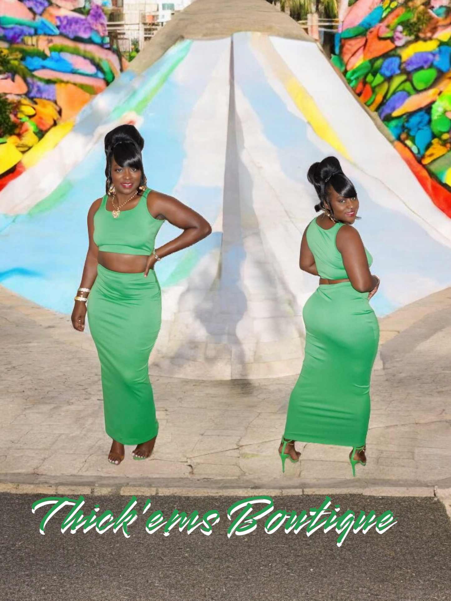 Green Apple Two Piece