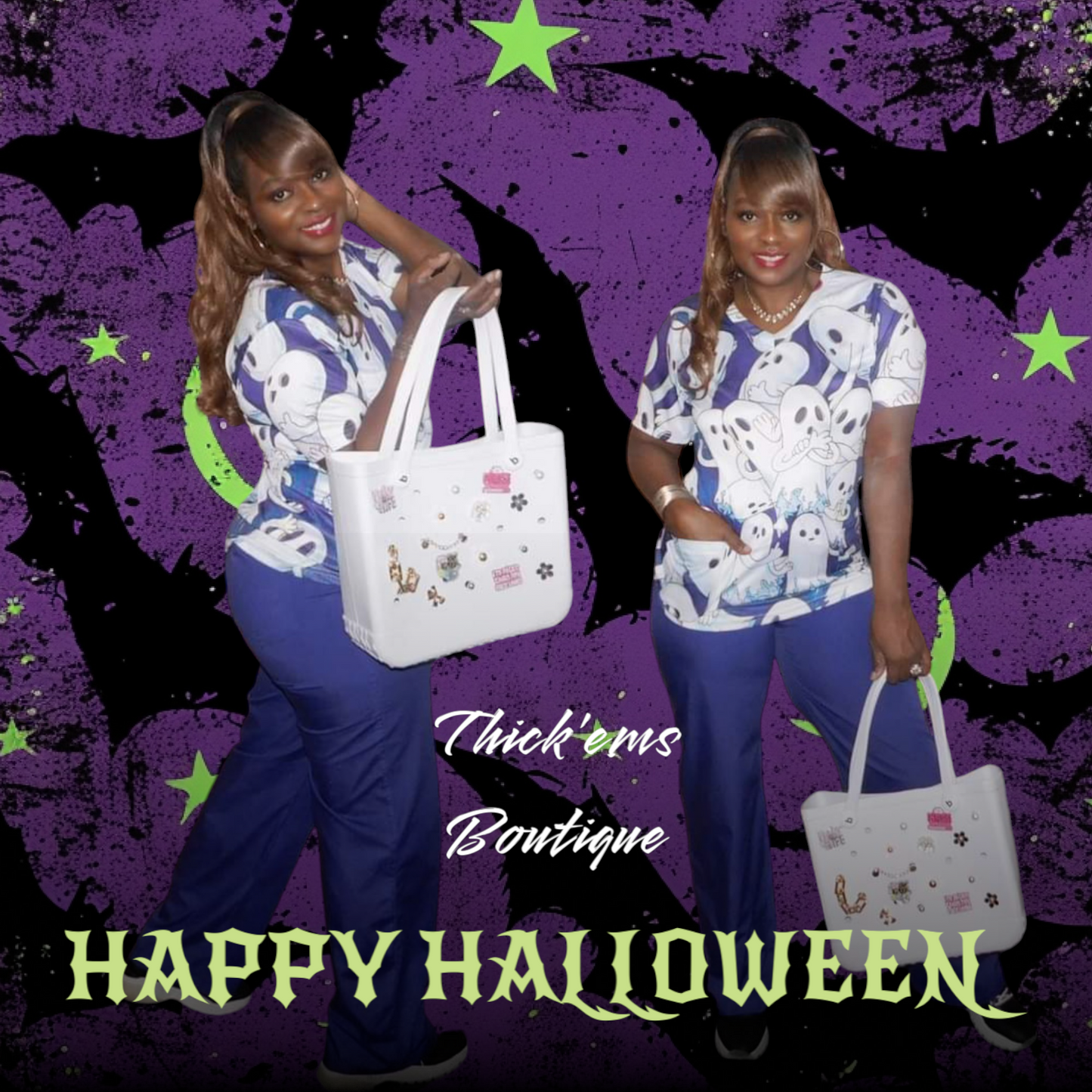 Ghost Face Scrub Top SOLD OUT