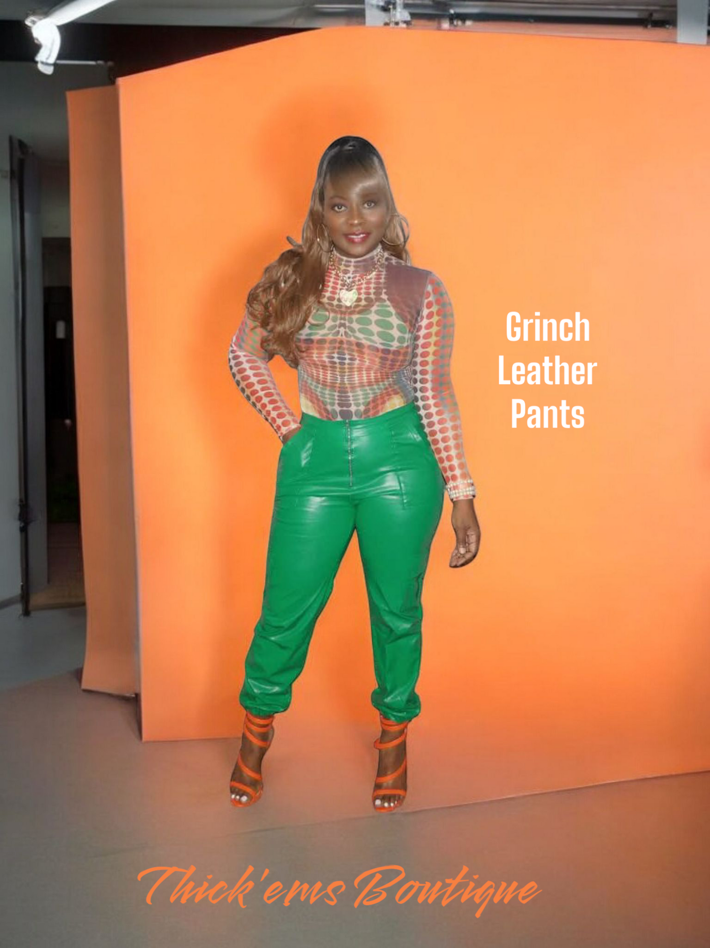 Grinch Leather Pants