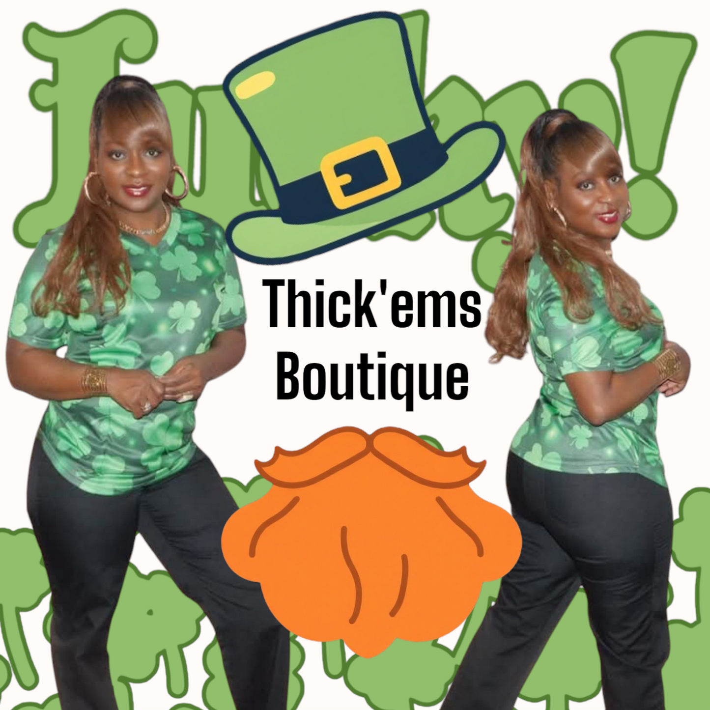 Lit Clover Scrub Top