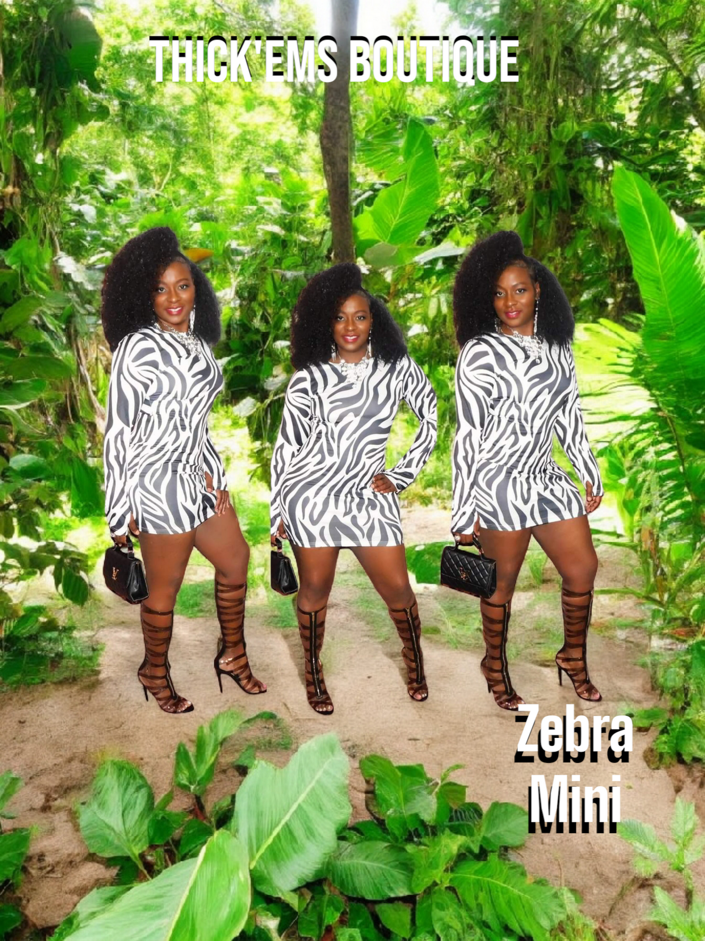 Zoe Zebra Mini Dress