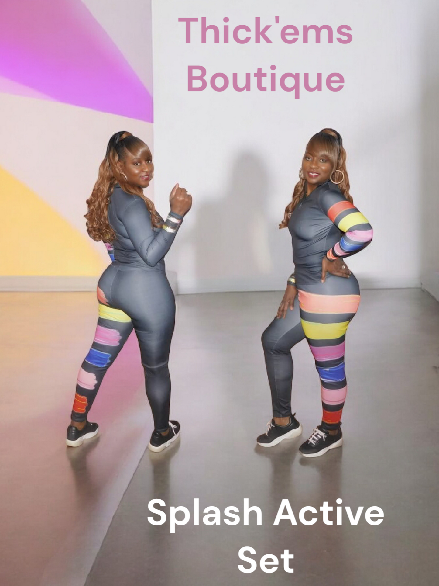 Splash Paint Active Wear Set