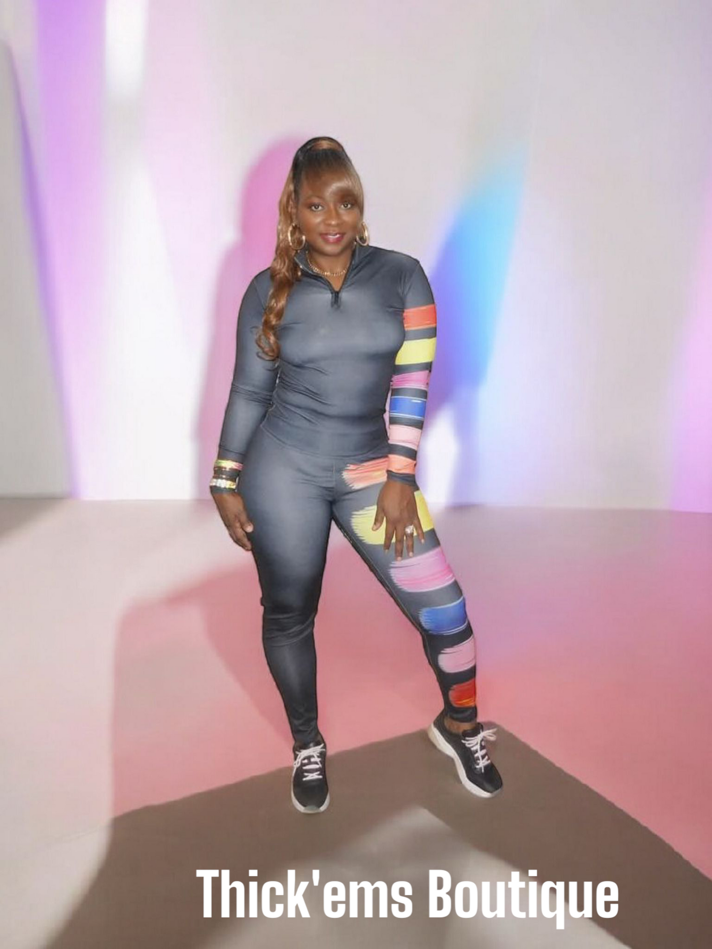 Splash Paint Active Wear Set