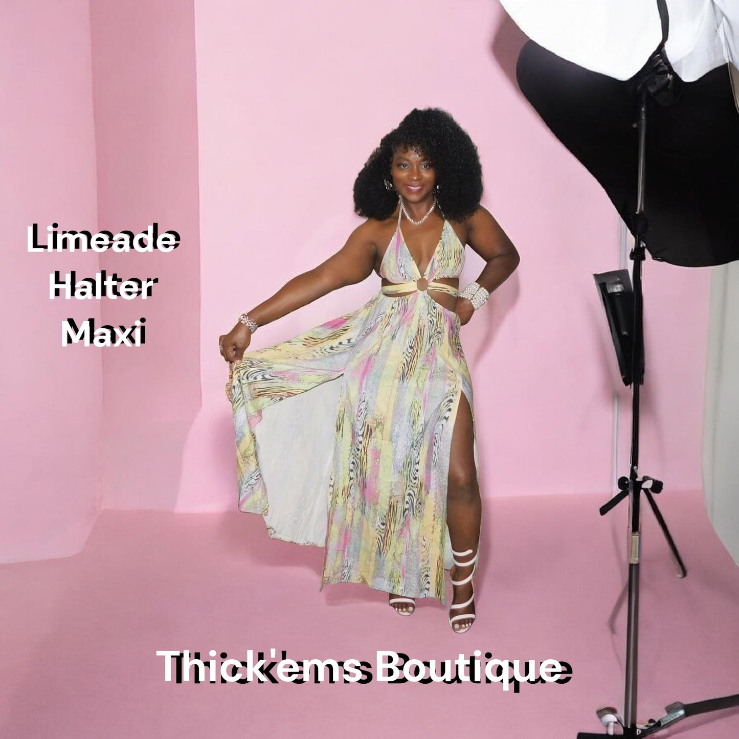 Limeade Halter Maxi