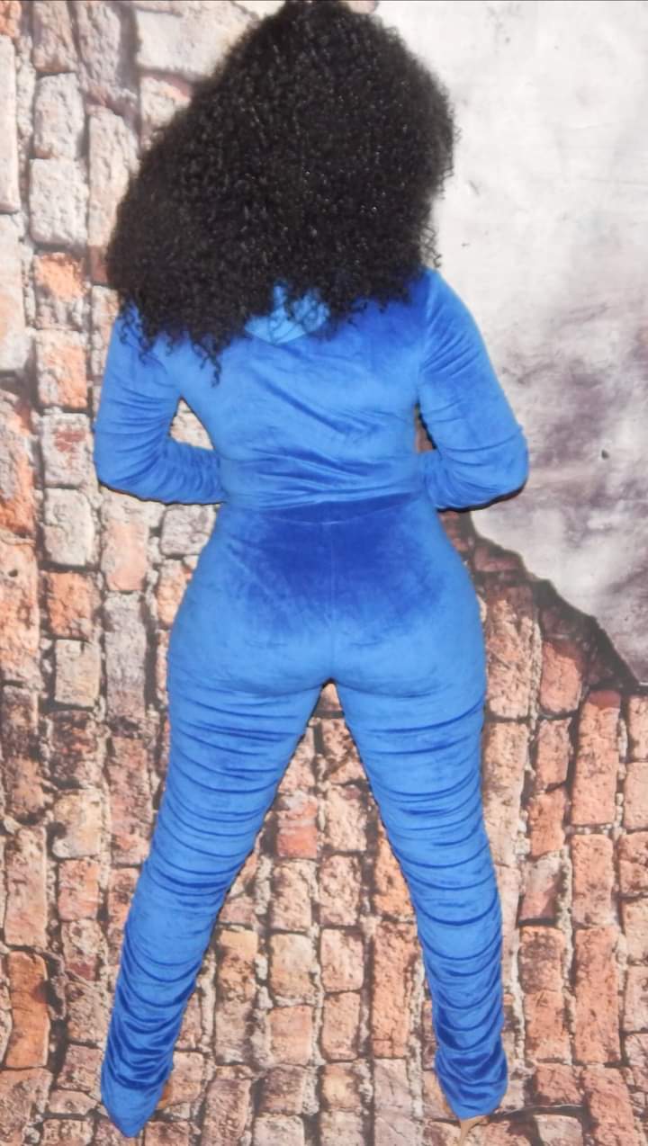 Blue Velvet Stack Tracksuit Sold Out