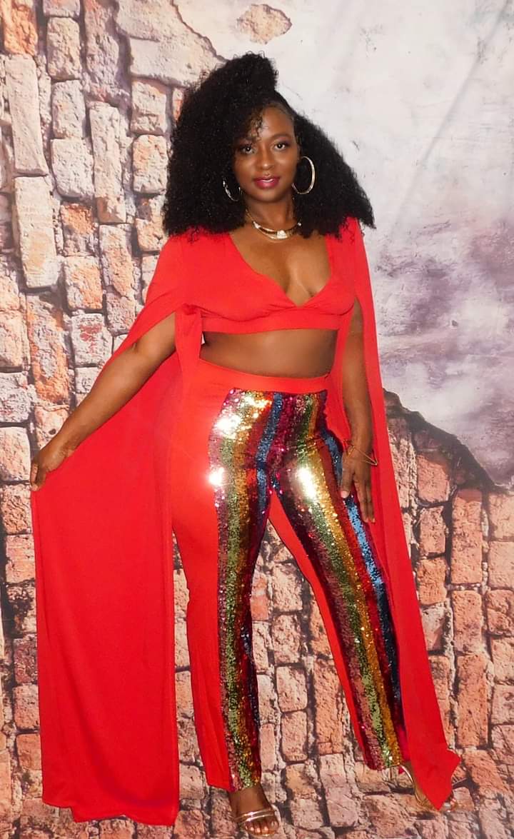 Red Bling Pants