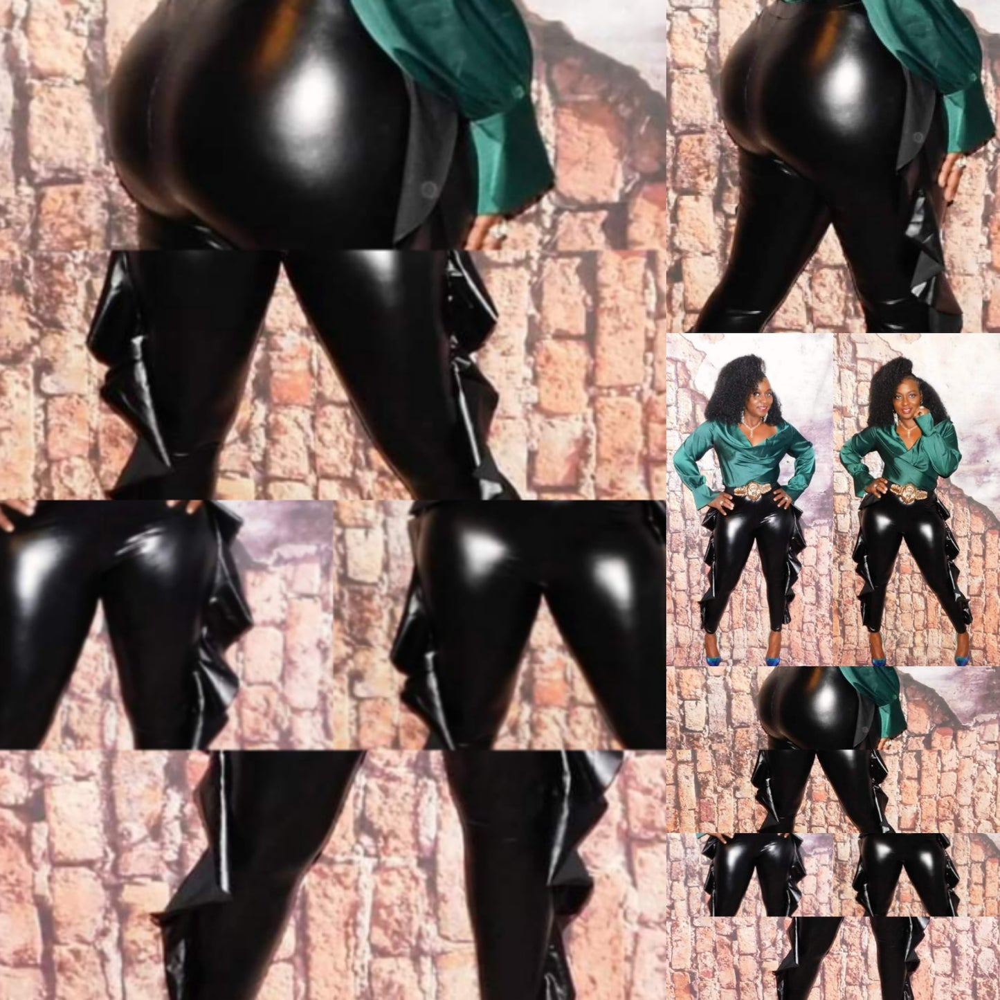 Onyx Ruffle Pants