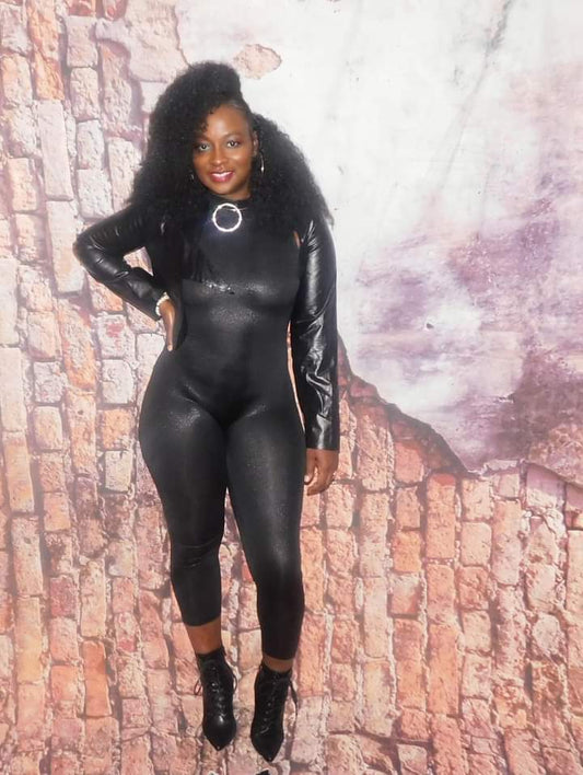 Silhouette Blk Bodysuit Ziglar Crop Jacket Sold Separately