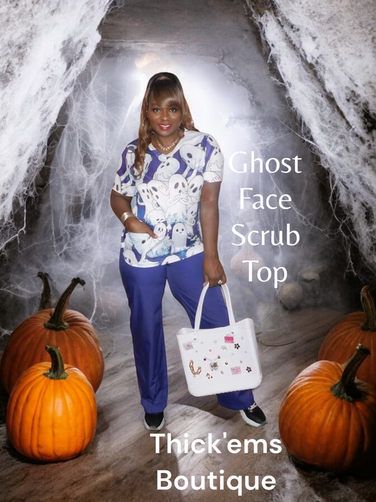 Ghost Face Scrub Top SOLD OUT