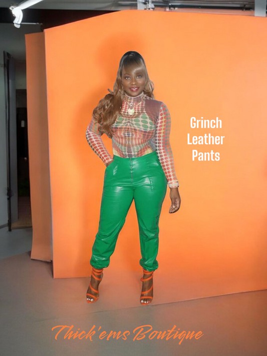 Grinch Leather Pants