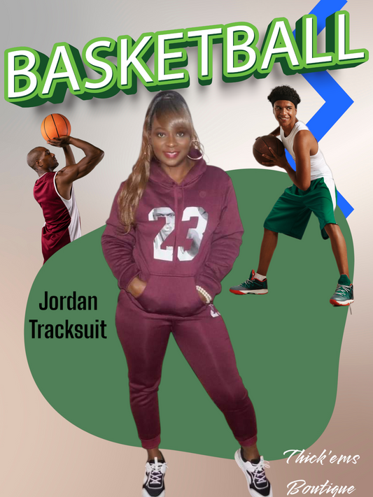 Jordan 23 Burgundy Tracksuit