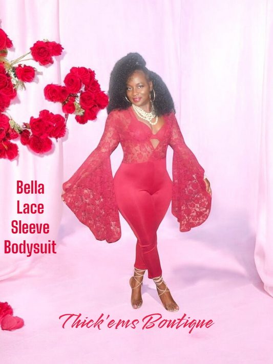 Bella Lace Sleeve One Piece Jumper