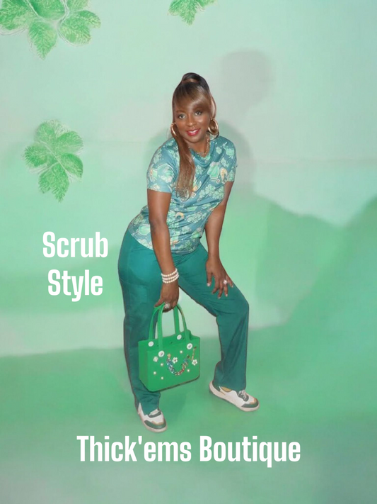 St. Paddy's Scrub Top