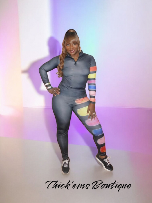 Splash Paint Active Wear Set