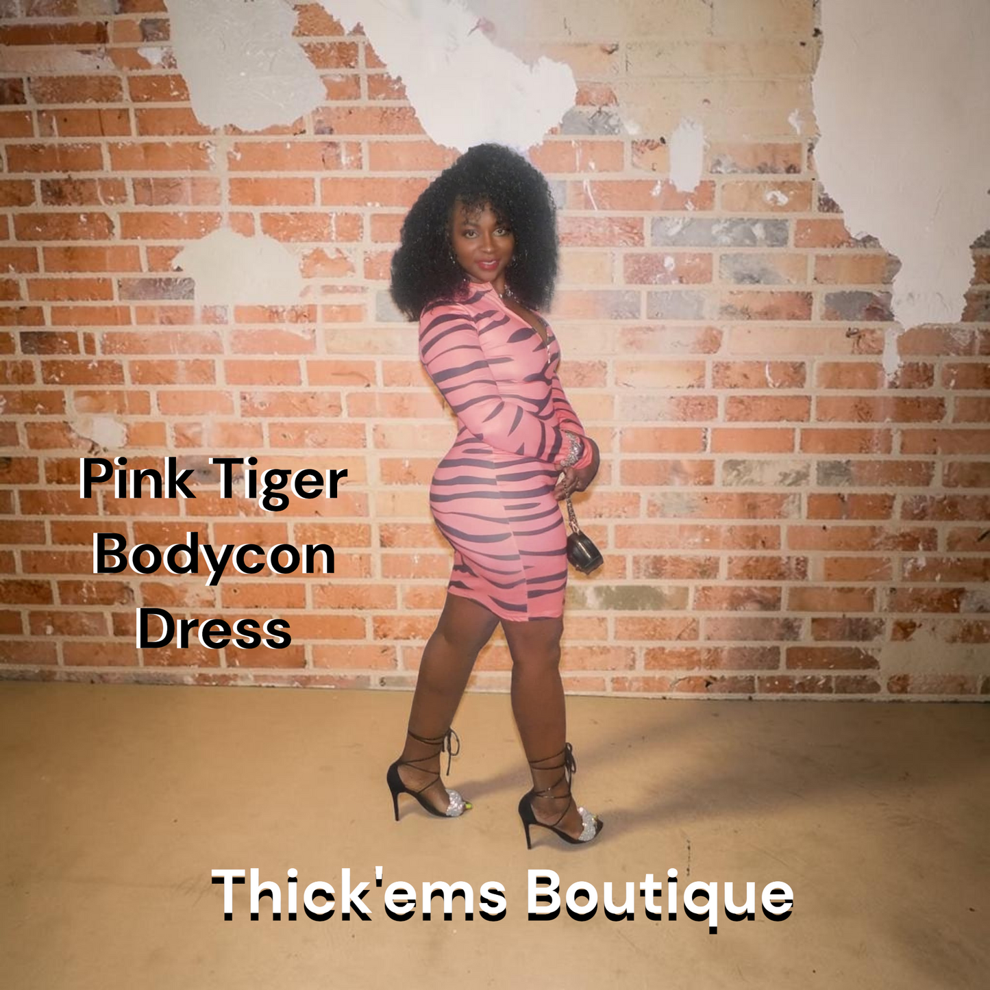 Pink Tiger Bodycon Dresd