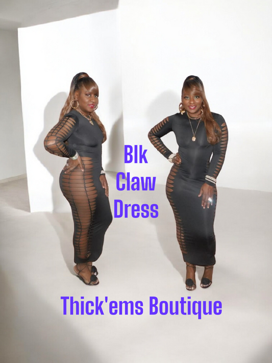Blk Claw Dress