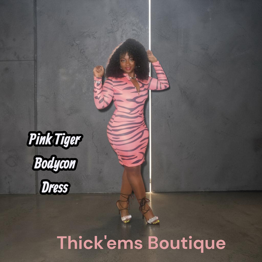 Pink Tiger Bodycon Dresd