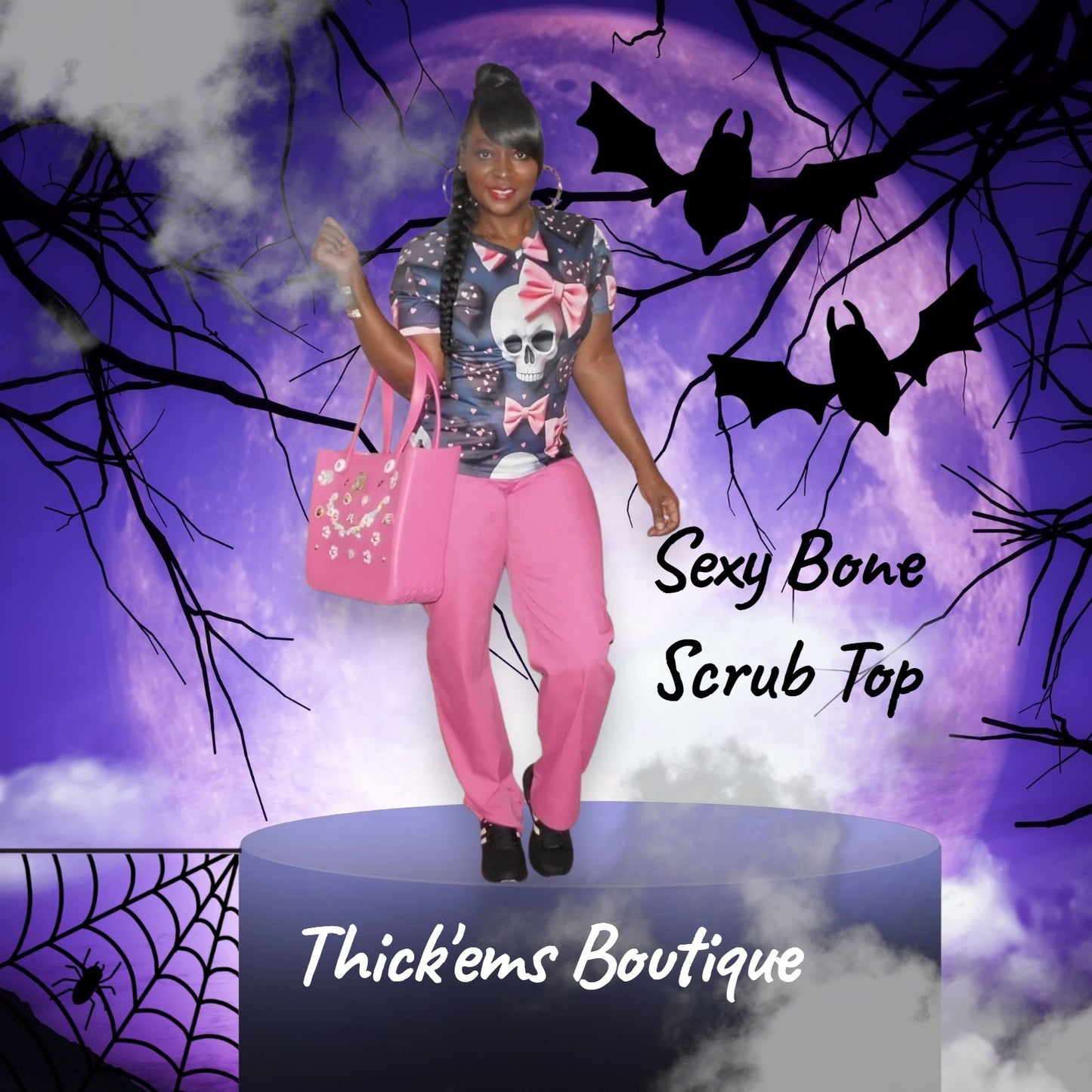 Sexy Bone Srcub Top