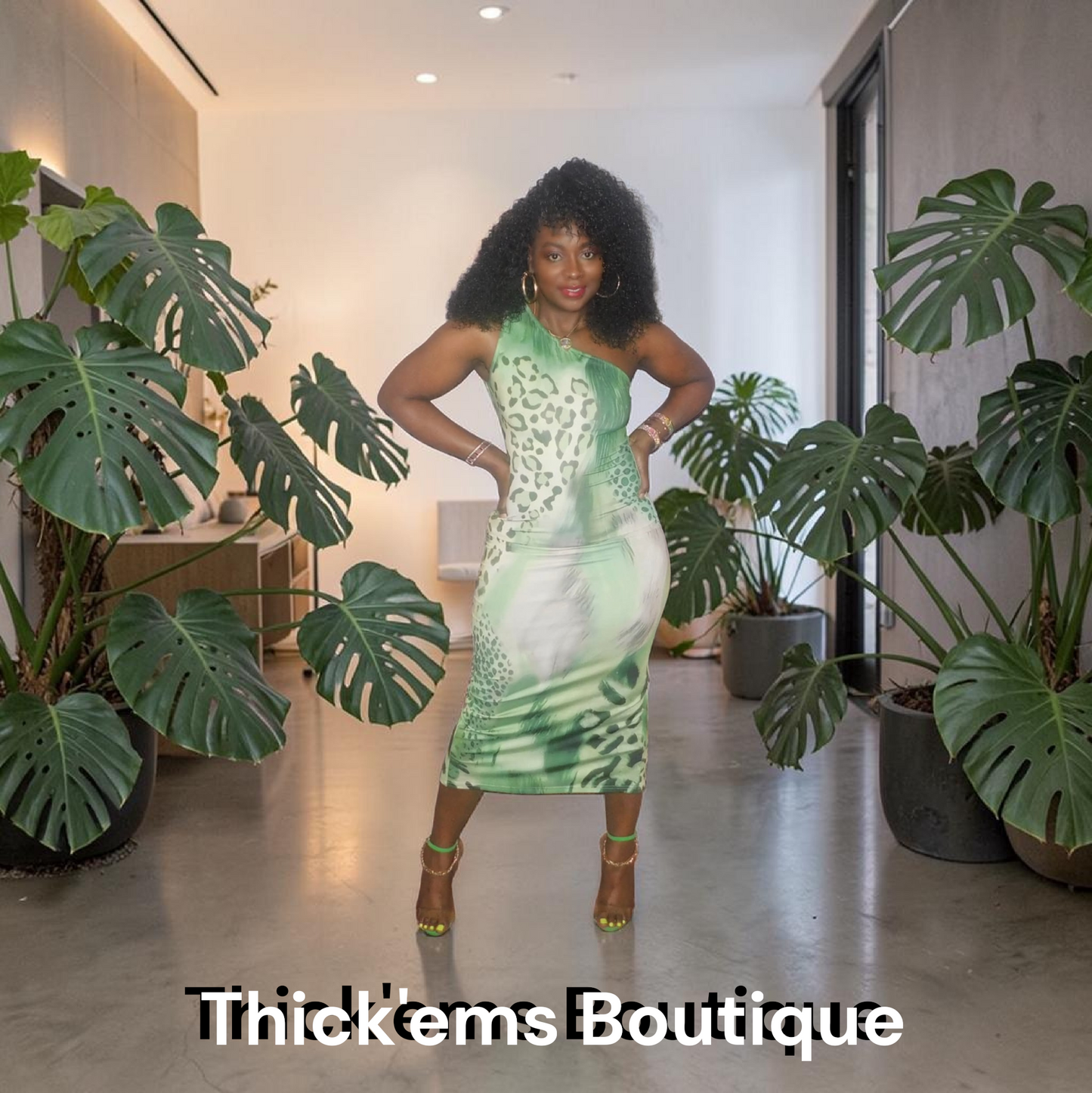 Wild Green Bodycon Dress