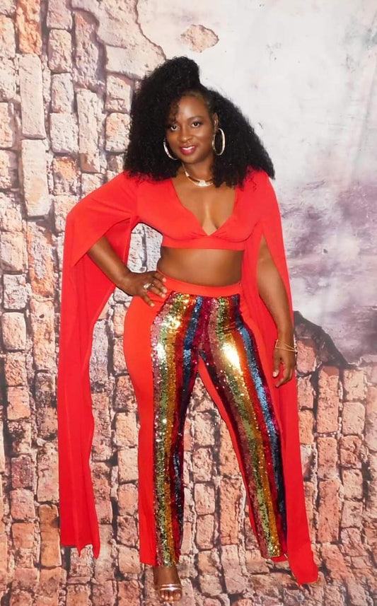 Red Bling Pants