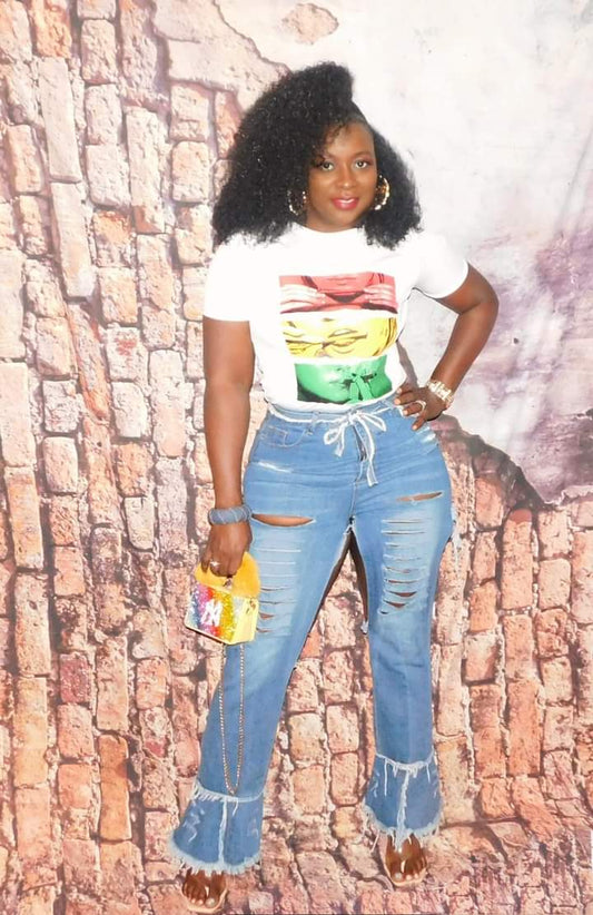 Deelish Distress Jeans